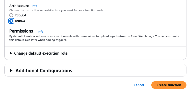 Select the correct architecture of your docker container.