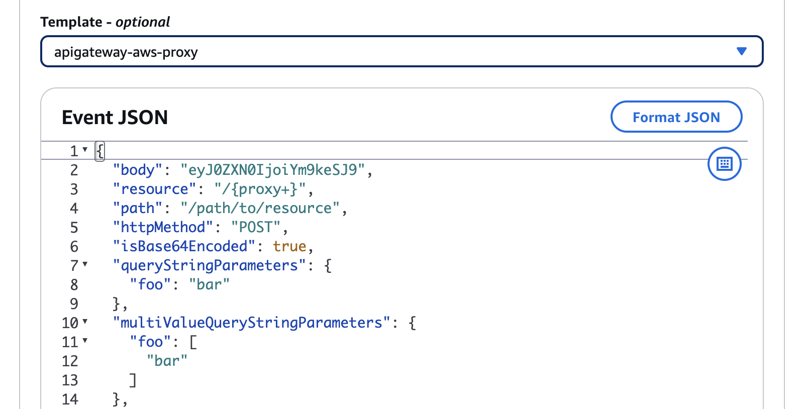 Create a test event